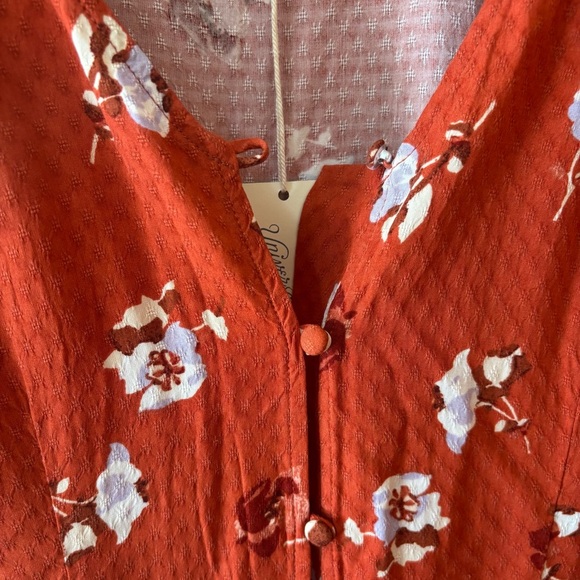 Universal Thread Red Floral Midi Dress - Picture 5 of 13